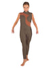 Solid Lycra Shadows Sleeveless TNeck Unitard