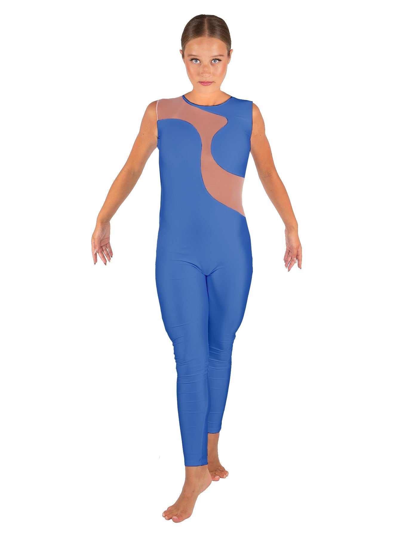 Solid Lycra Shadows Sleeveless Unitard
