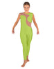 Solid Lycra Shadows Sleeveless Unitard