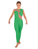 Solid Lycra Shadows Sleeveless Unitard