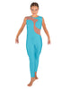 Solid Lycra Shadows Sleeveless Unitard