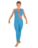 Solid Lycra Shadows Sleeveless Unitard
