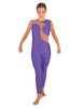 Solid Lycra Shadows Sleeveless Unitard