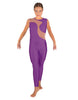 Solid Lycra Shadows Sleeveless Unitard