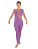 Solid Lycra Shadows Sleeveless Unitard