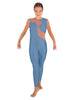 Solid Lycra Shadows Sleeveless Unitard