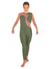 Solid Lycra Shadows Sleeveless Unitard