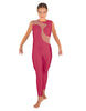 Solid Lycra Shadows Sleeveless Unitard