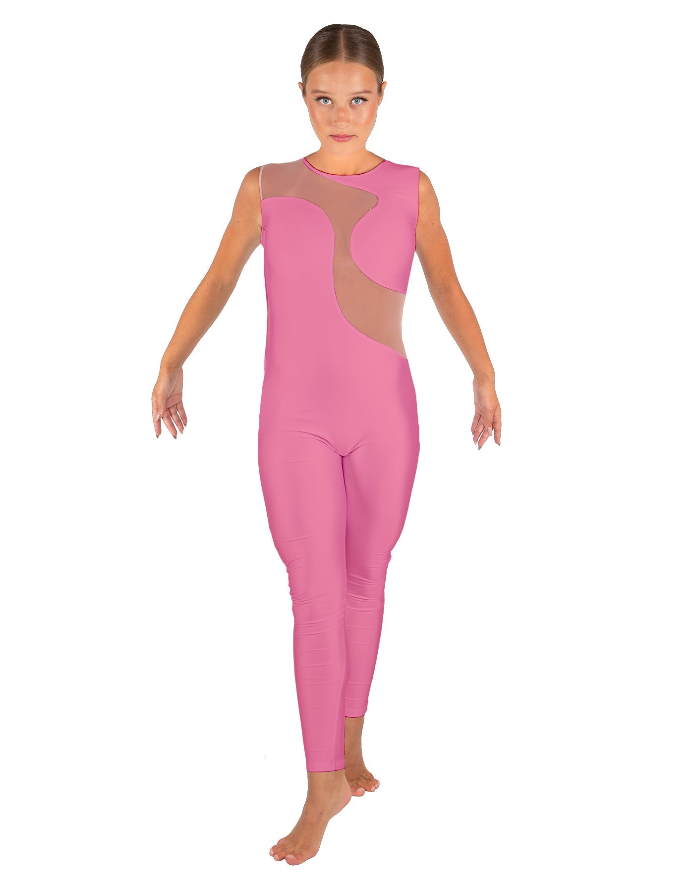 Solid Lycra Shadows Sleeveless Unitard