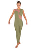 Solid Lycra Shadows Sleeveless Unitard