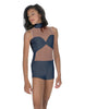 Solid Lycra Stay Biketard