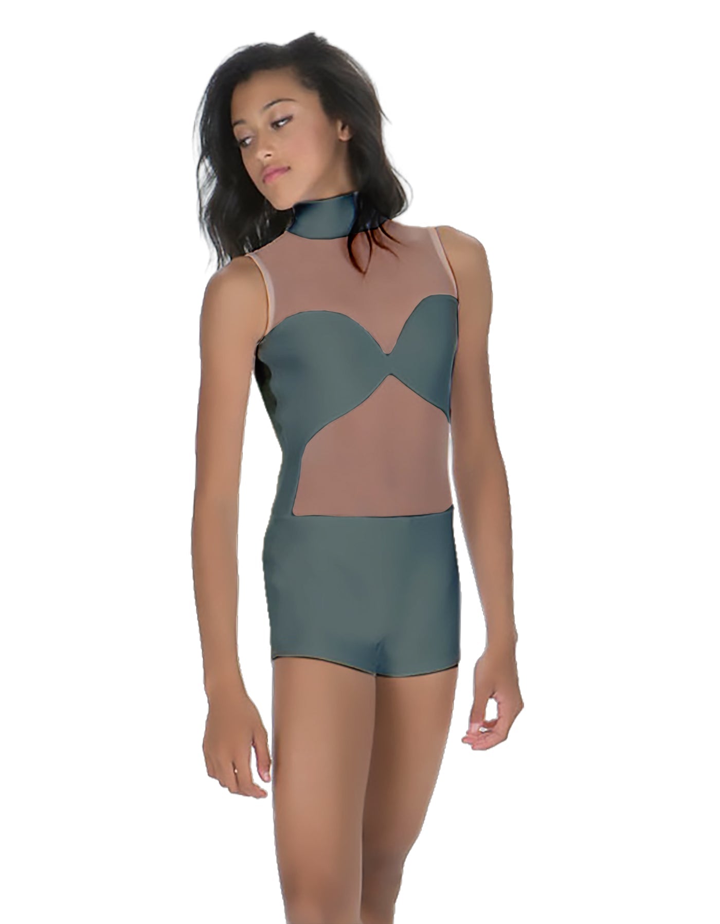 Solid Lycra Stay Biketard
