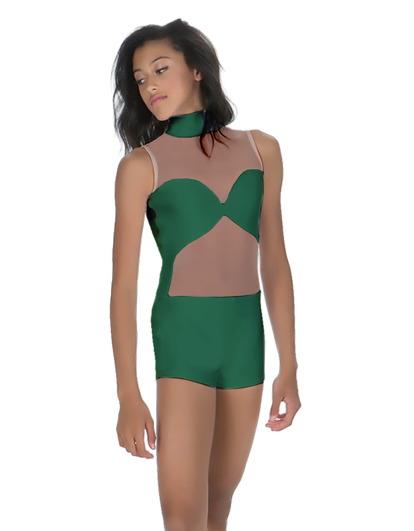 Solid Lycra Stay Biketard
