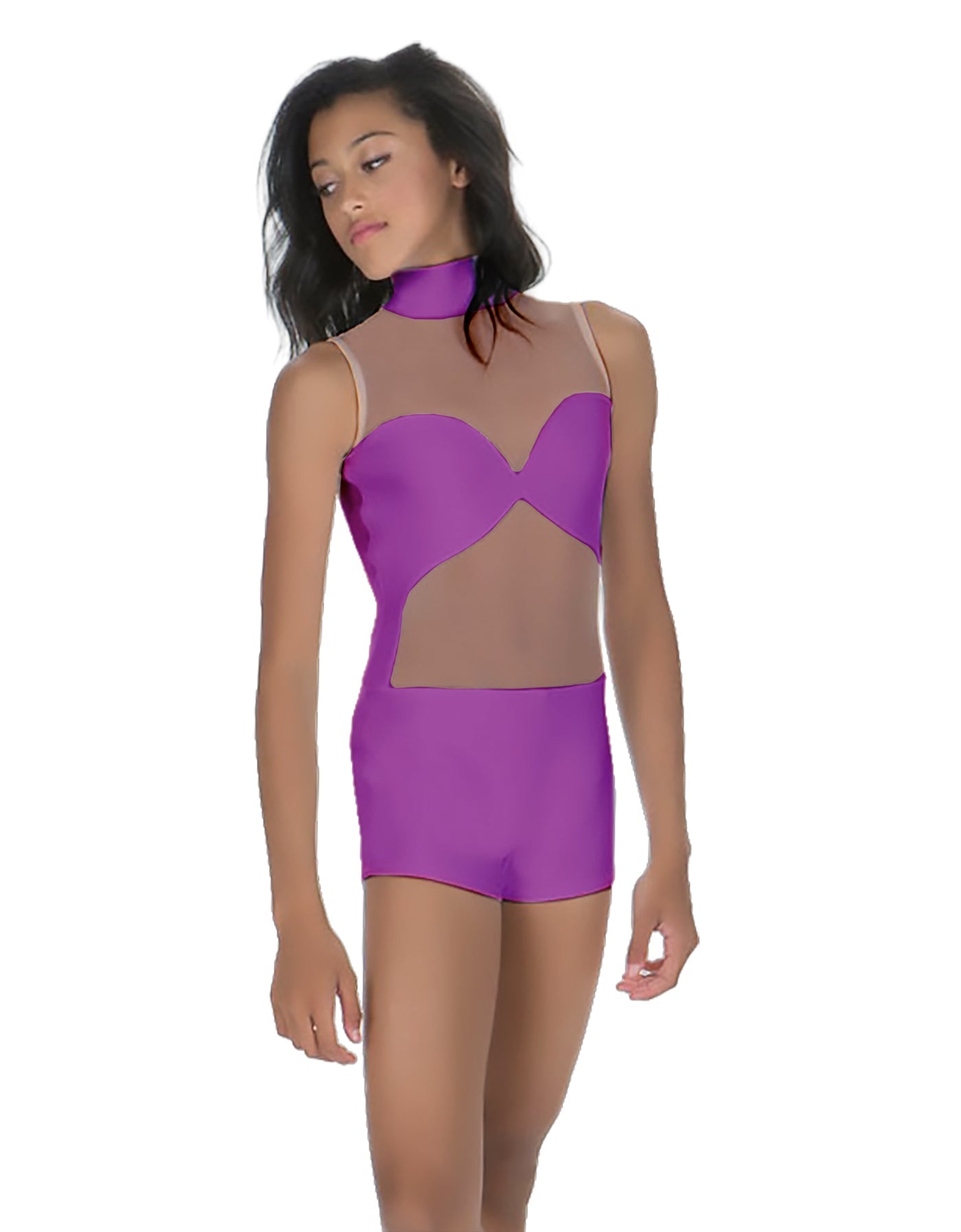 Solid Lycra Stay Biketard