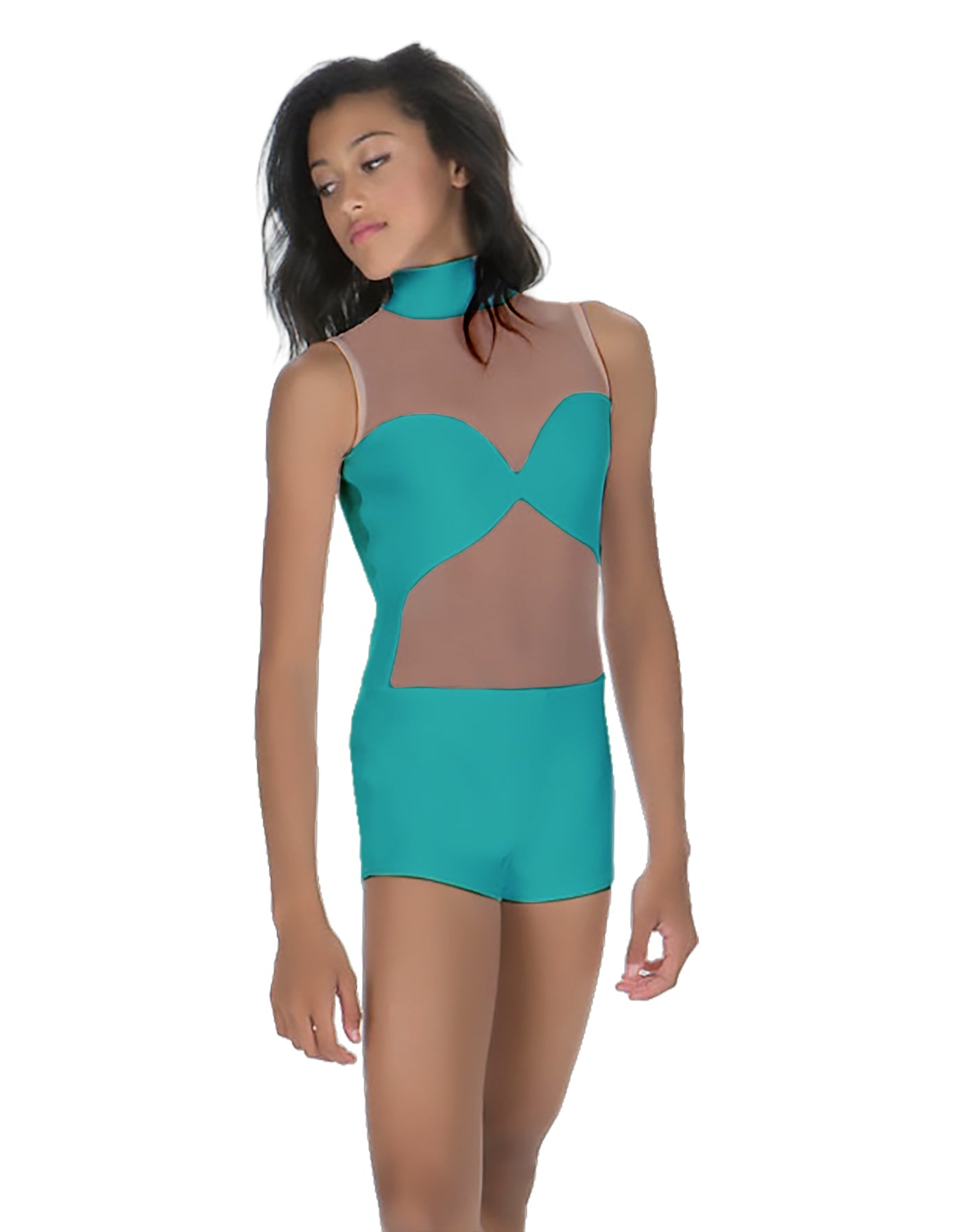 Solid Lycra Stay Biketard