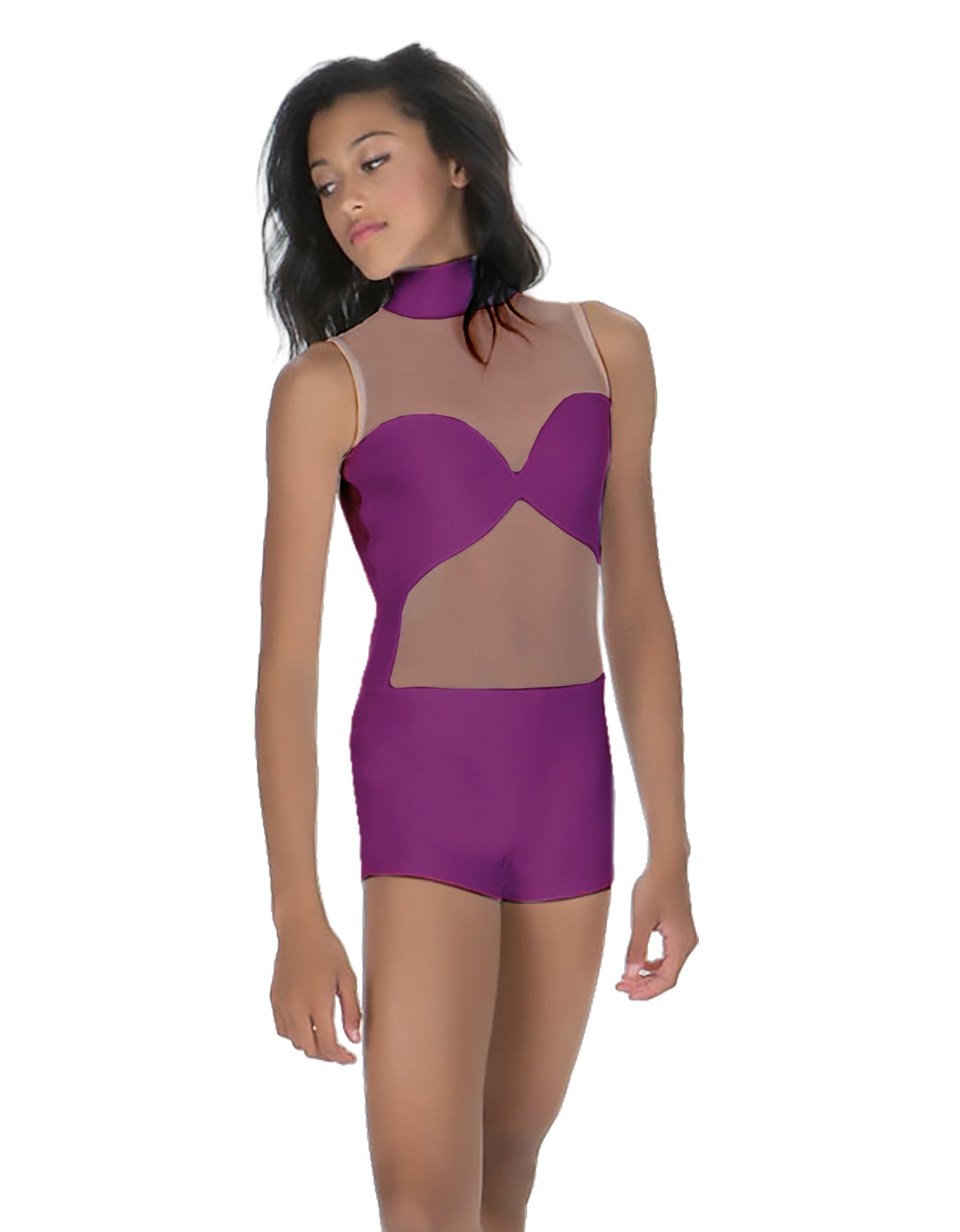 Solid Lycra Stay Biketard