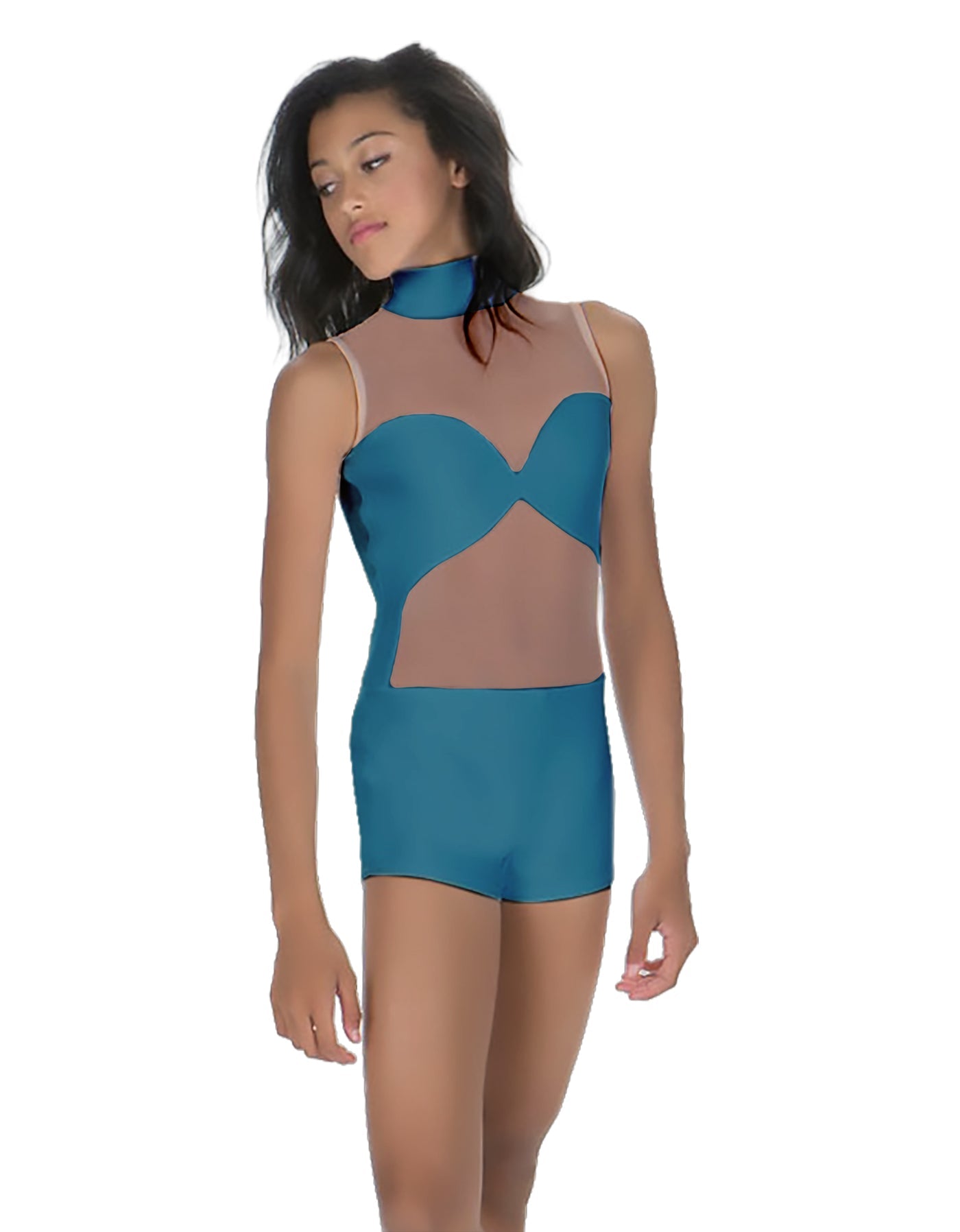 Solid Lycra Stay Biketard
