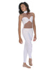 Solid Lycra Stay Unitard (Open Back)