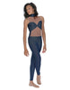 Solid Lycra Stay Unitard (Open Back)