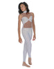 Solid Lycra Stay Unitard (Open Back)