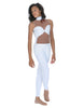 Solid Lycra Stay Unitard (Open Back)