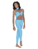 Solid Lycra Stay Unitard (Open Back)