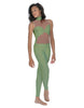 Solid Lycra Stay Unitard (Open Back)