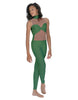 Solid Lycra Stay Unitard (Open Back)