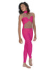 Solid Lycra Stay Unitard (Open Back)