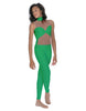 Solid Lycra Stay Unitard (Open Back)