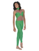 Solid Lycra Stay Unitard (Open Back)