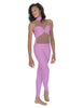 Solid Lycra Stay Unitard (Open Back)