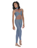 Solid Lycra Stay Unitard (Open Back)