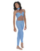 Solid Lycra Stay Unitard (Open Back)