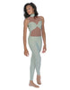 Solid Lycra Stay Unitard (Open Back)
