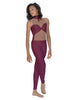 Solid Lycra Stay Unitard (Open Back)