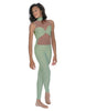 Solid Lycra Stay Unitard (Open Back)