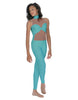 Solid Lycra Stay Unitard (Open Back)