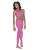 Solid Lycra Stay Unitard (Open Back)