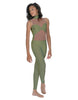 Solid Lycra Stay Unitard (Open Back)