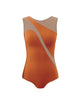 Solid Lycra Sleeveless Spectral Leotard Nude Mesh
