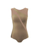 Solid Lycra Sleeveless Spectral Leotard Nude Mesh
