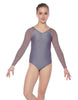 Solid Lycra Raglan V Neck Gymnastics Leotard