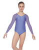 Solid Lycra Raglan V Neck Gymnastics Leotard