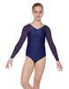 Solid Lycra Raglan V Neck Gymnastics Leotard