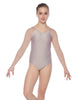 Solid Lycra Raglan V Neck Gymnastics Leotard