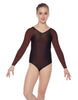 Solid Lycra Raglan V Neck Gymnastics Leotard
