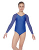 Solid Lycra Raglan V Neck Gymnastics Leotard