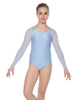 Solid Lycra Raglan V Neck Gymnastics Leotard