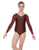 Solid Lycra Raglan V Neck Gymnastics Leotard